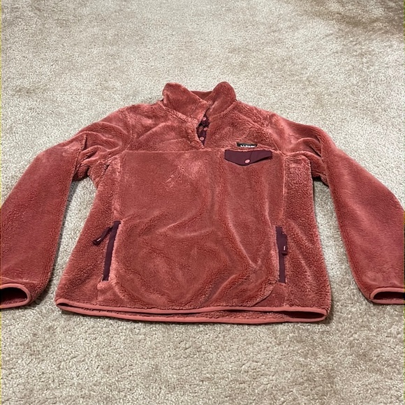 L.L. Bean Tops - LL Bean Hi Pile Quarter Snap Sherpa Fleece Pullover